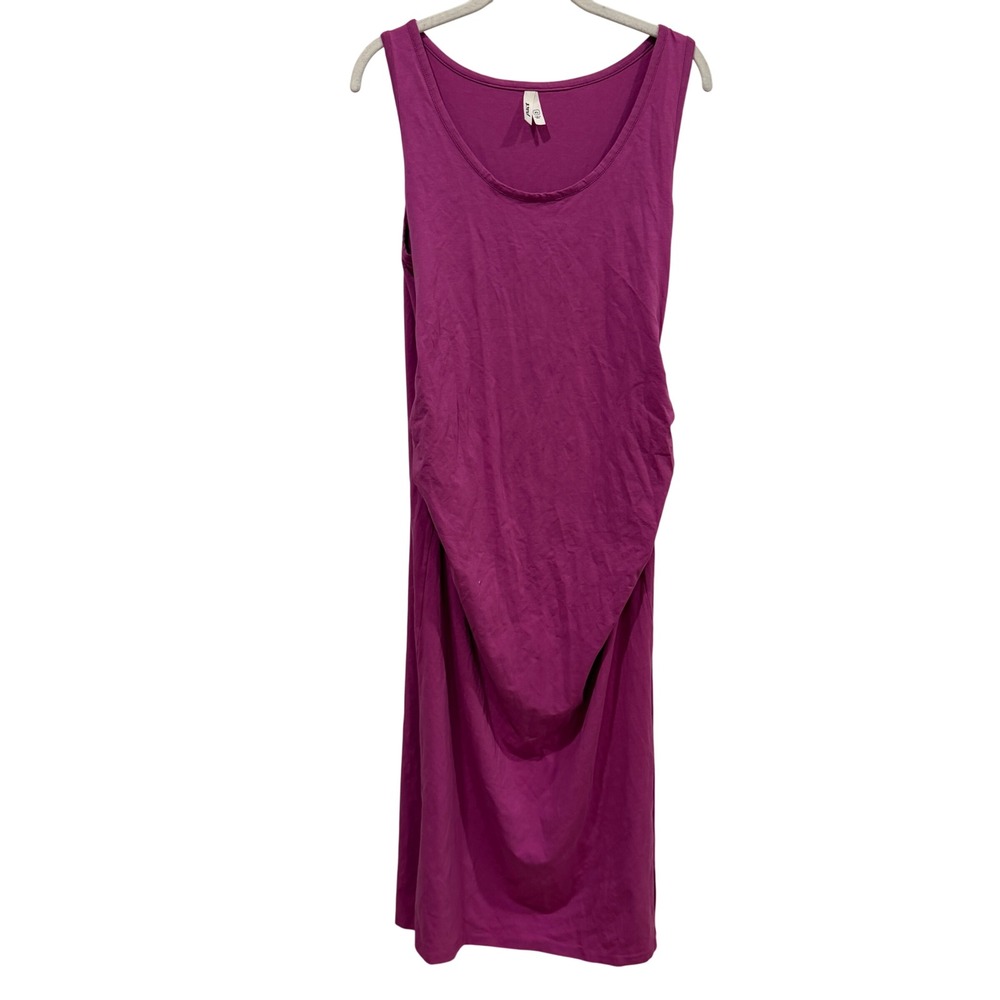 Pact Sleeveless Midi Tank Dress in Magenta
